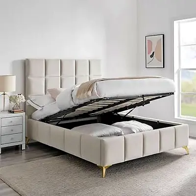 King Size 180x200 Bed - Fully Customizable Bedframe - Hydraulic Storage Can be installed