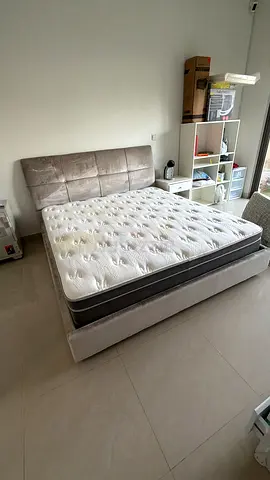 King size bed frame(  brand The one) with medical mattress - good condition