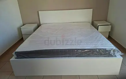 Ikea King size bed with mattress available in perfect condition
