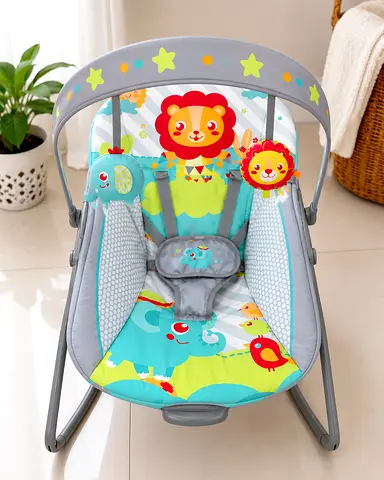 Bouncing chair with battery