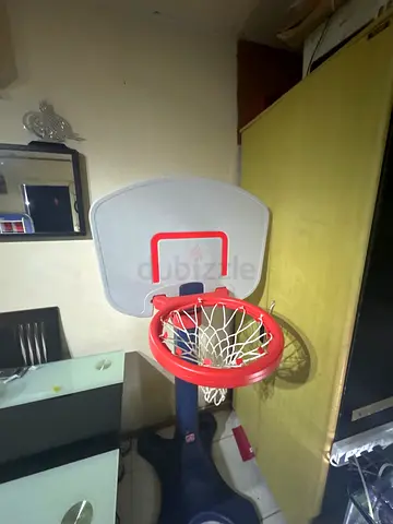 Adjustable Kids Basketball Hoop with Backboard and Stand