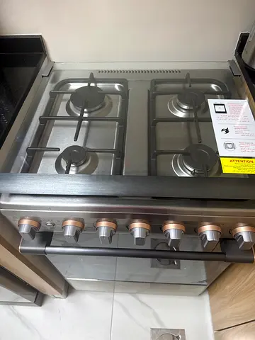 TOSHIBA 60x60cm 4-Burner Gas Cooker with Flame Failure Protection, 70L Oven,