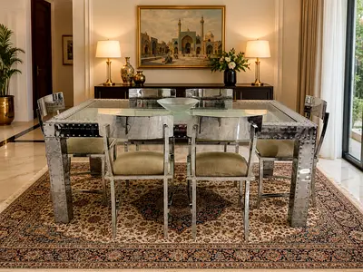 Marina Home Timothy Oulton Dining table with 6 chairs