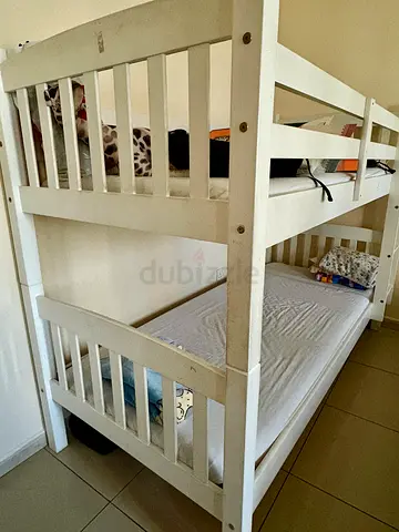 bunk bed and mattress