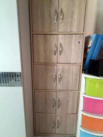 Modern Wooden Multi-Compartment Storage Cabinet