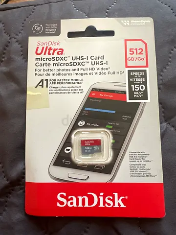 Authentic sealed Sandisk ultra 512gb microsdxc