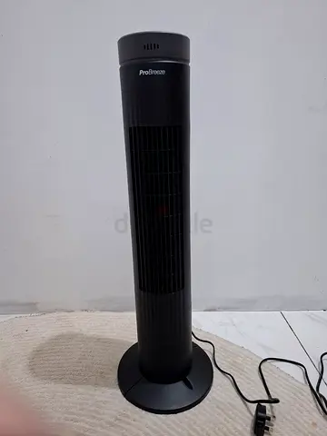 Pro Breeze Tower Fan - Black, Oscillating, Compact