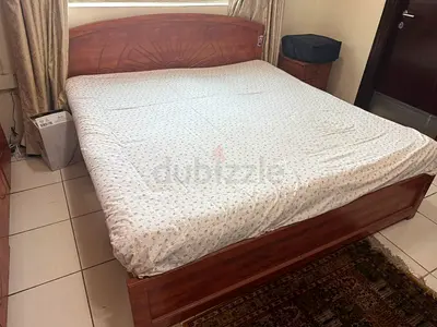 King Size Bed and Medical Mattress with Headboard - Good Condition