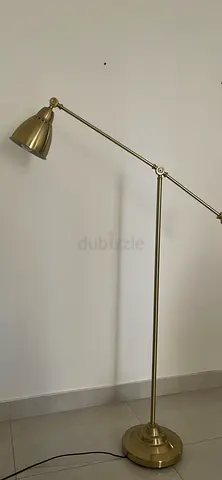 Adjustable Brass Floor Lamp - Angled Reading Light Ikea
