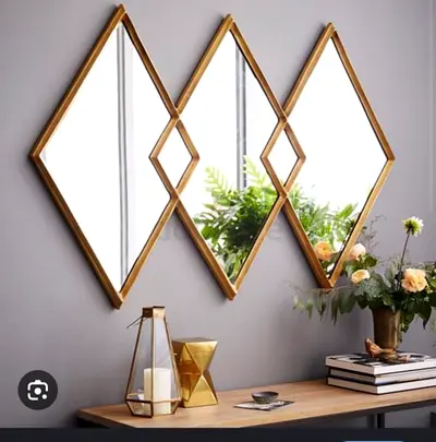 Modern Diamond Shape Wall Mirrors