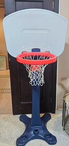 Kids Adjustable Plastic Basketball Hoop - Indoor/Outdoor