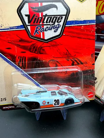 Vintage Racing Die-cast Car #20 Porsche - Mattel Hot Wheels Style (New in Pack)
