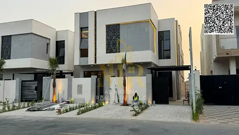 Own a villa with luxurious finishes in Al Zahia, Ajman | 5 master bedrooms | Price includes electricity, water, and air conditioning