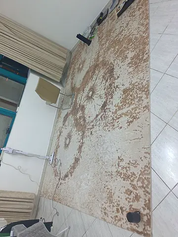 3×4 M, Large beige patterned living room rug - good condition