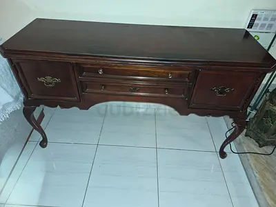 Classic Dark Wood Sideboard Cabinet