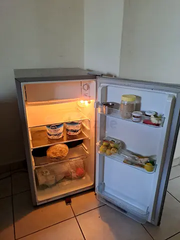 Small single-door refrigerator, good working condition