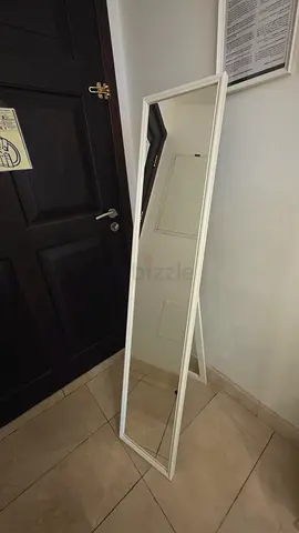 White Foldable Full-Length Dressing Mirror – Great Condition