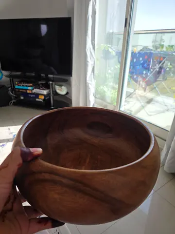 Acacia Wood Serving Bowl - Tondo 8.5