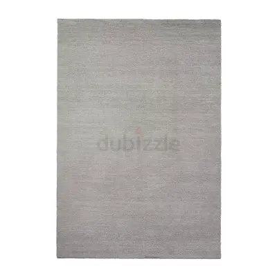 KNARDRUP -- Light grey solid area rug - good condition -- 200x300 cm