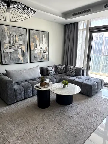 Luxury 6-Seater Modular Sofa in Grey