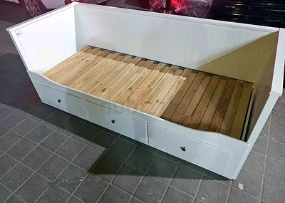 IKEA Hamnes daybed with 3 big storage drawers and 2 IKEA mattresses.