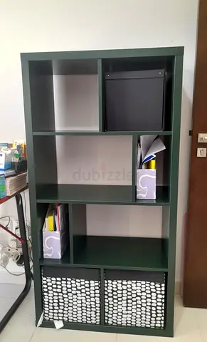 IKEA Kallax Dark Green 6-Compartment Bookcase / Storage Shelf