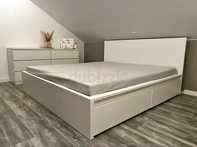 IKEA Malm Queen size bed frame with mattress- new