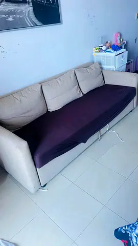 Sofa Cum Bed 3 Seater Foldable Storage | Selling AED 750 | Urgent | Ajman
