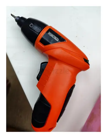 Cordless Electric Screwdriver / Mini Drill - Compact Orange Unit
