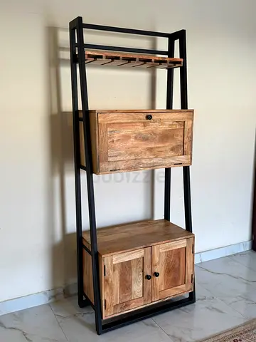 Carragin Standing Wooden Bar Cabinet