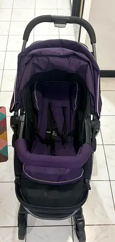 Normal Used Purple Baby Stroller - Comfortable and Foldable