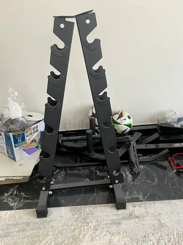 Compact 3-Tier Dumbbell / Kettlebell Rack - Good Condition