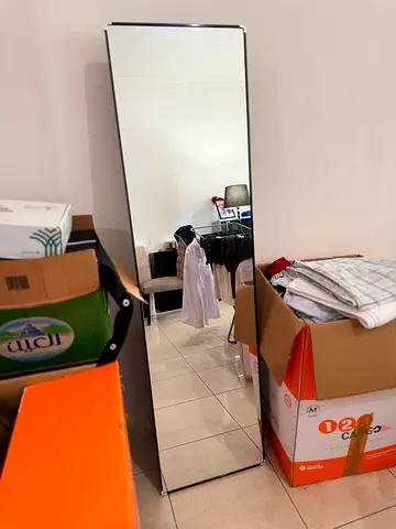 Full-Length Free-Standing Mirror - Slim Rectangular Floor Mirror