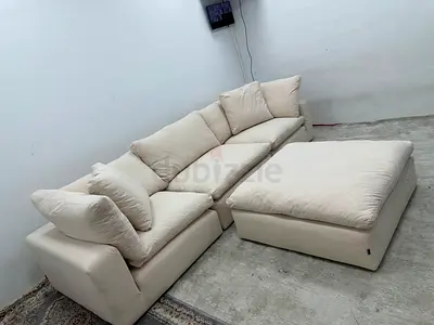 Marina home luscious sofa with footstool