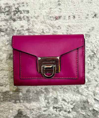 Pink Michael Kors Leather Small Wallet