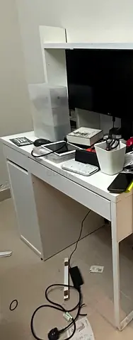 White office desk - used