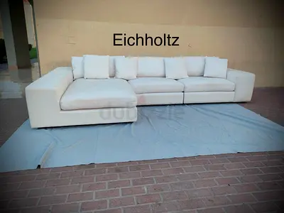 Amazing condition eichholtz white color lshape sofa
