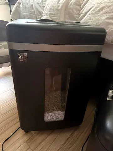 Compact Cross-Cut Paper Shredder - Good Condition- fellows 450 m