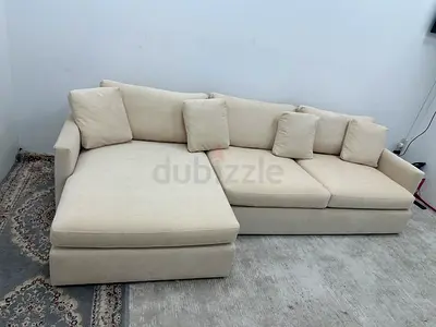 Like new condition cratebarrel lshape sofa