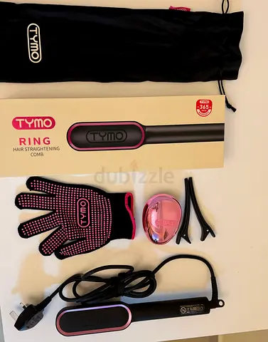 Tymo Ring Hair Straightening Comb with Accessories - Lightly Used