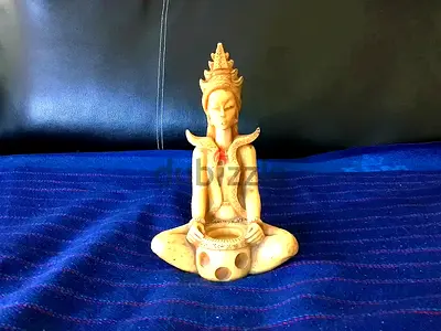 Vintage 1960s Asian “Rice Goddess” (Dewi Sri) Resin Sculpture