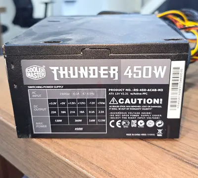 Psu cooler master thunder 450w