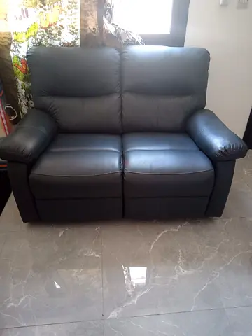 Fabric two seater sofa