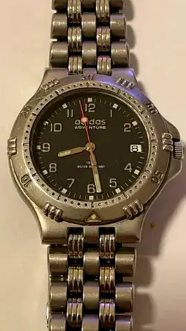 Adidas Adventure mens stainless steel wristwatch, used