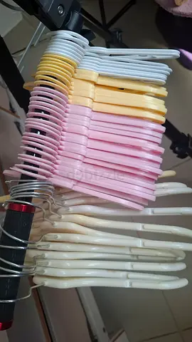 Assorted 60+ baby hangers