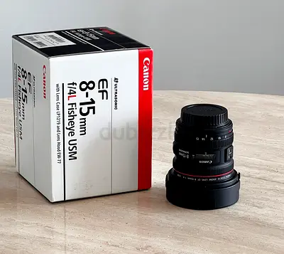 Canon EF 8-15mm f/4L Fisheye USM Lens with Box