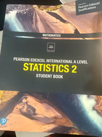 Pearson Edexcel International A Level Statistics 2 - Student Book WITH ONLINE E BOOK AND BRAND NEW