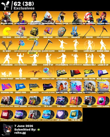Fortnite Account Exclusive Skins  - full acces-حساب فورت نايت للبيع