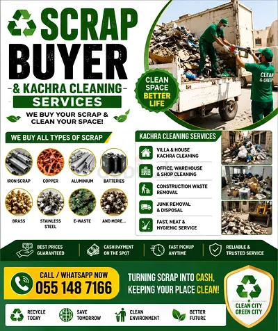 Scrap Buyer  Kachra Cleaning Services — Scrap Collection and Waste Removal