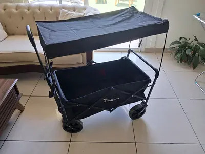 Folding Beach/Utility Wagon with Canopy - Compact  Portable